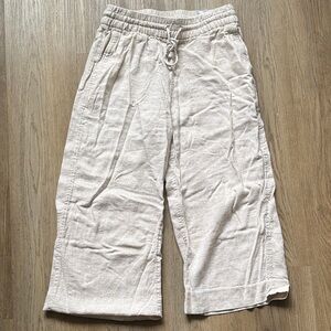 Banana Republic Beige Drawstring Pants